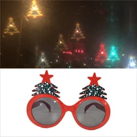 christmas tree shaped effects glasses watch the lights change to xmas tree at night diffraction glasses women fashion sunglasses