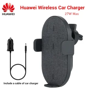 huawei wireless car charger 27w max supercharge qi standard tüv certified automatic switch for huawei samsung iphone 11 12 free global shipping