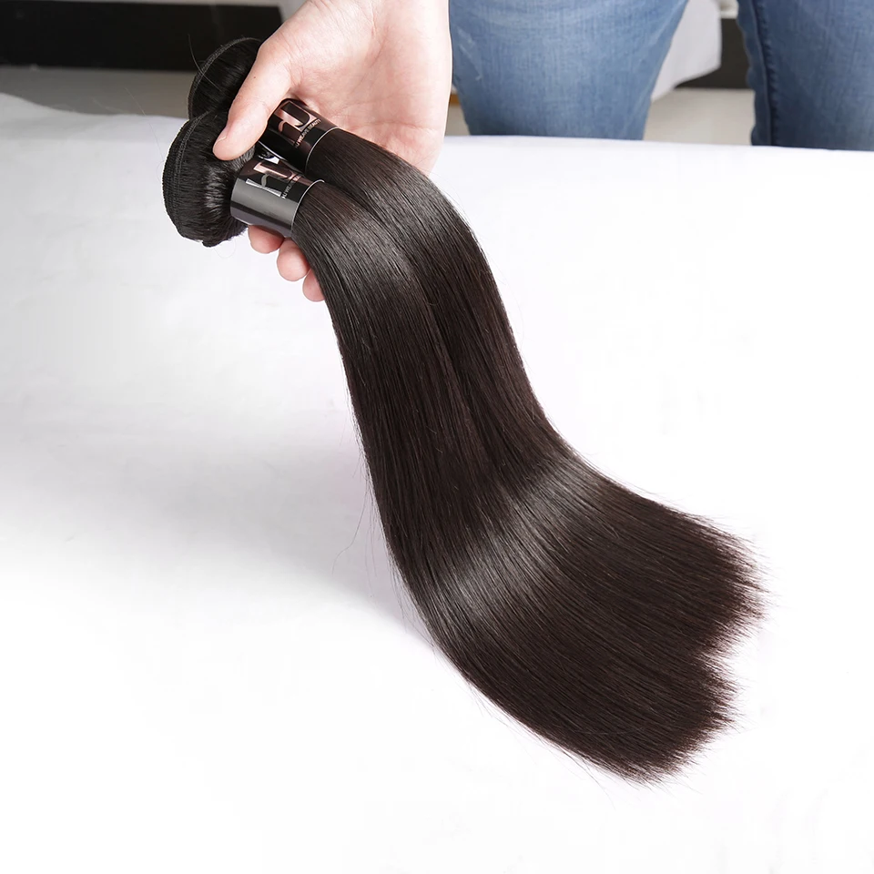 [HJ Weave beauty] пряди для волос OneCut с закрытием P бразильские волосы, волнистые пряди, прямые натуральные человеческие волосы для наращивания