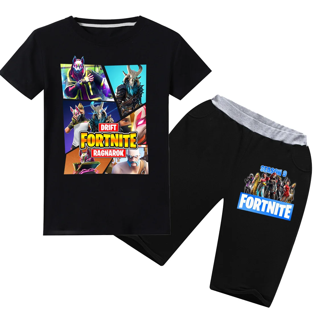 Детская футболка Fortnites крутая летняя мультяшная модные шорты для мальчиков и
