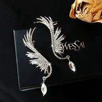 imixlot trendy angel wings ear cuff clip crystal dangle drop earrings korean fashion jewelry