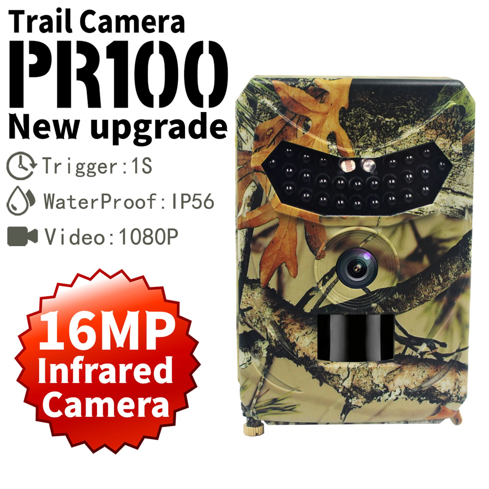 

1080P Wildlife Camera Trail Game Camera Infrared Motion Scouting Outdoor
