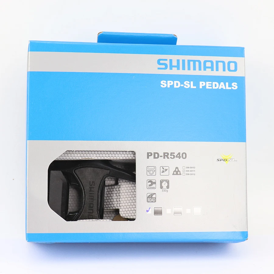 Shimano PD-R540 самофиксирующиеся Spd педали для шоссейного велосипеда без клипса педали с SPD R540 бутсы педали SM-SH11 бутсы внутри коробки