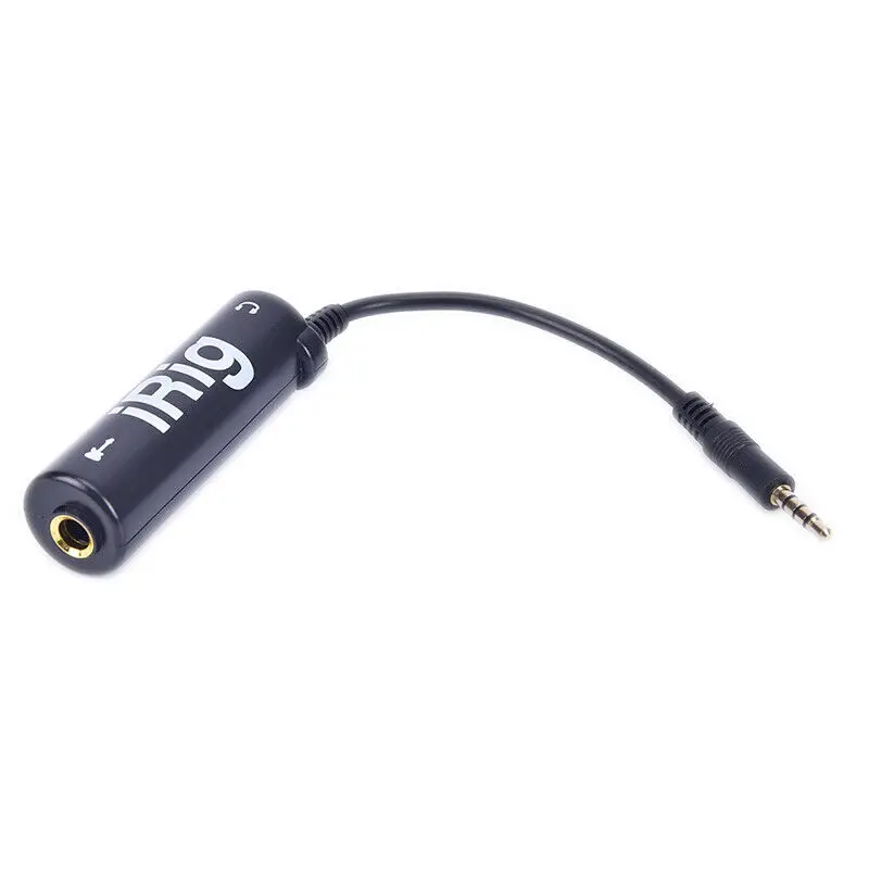 Black Guitar Interface IRig Converter Replacement Guitar for Phone