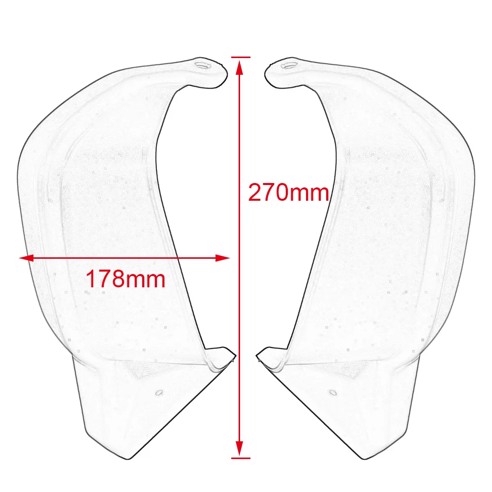 

Motorcycle Handguards Hand Shield Protector Hand Guard Protector Black for Honda NC700X 2012-2017 NC750X NC750S 2019 2018 2016