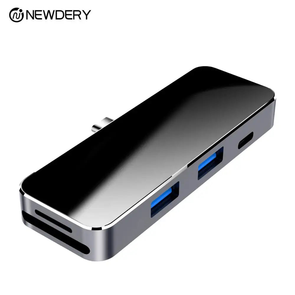 USB концентратор Newdery 6 в 1 с поддержкой PD 3 0 4K/ 30 Гц HDMI 2 порта кардридер SD/TF для MacBook Pro