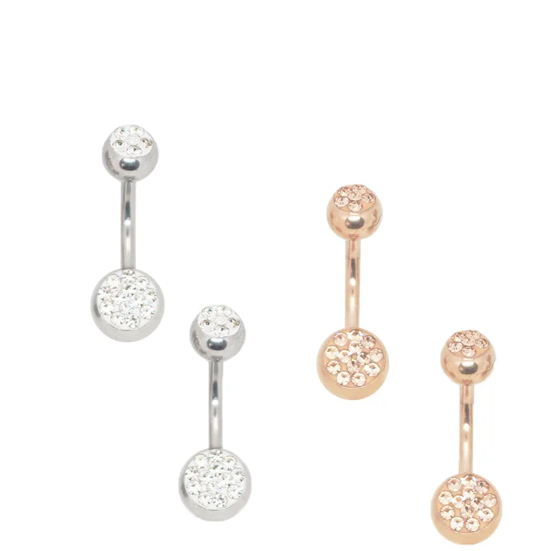 Прозрачный Циркон драгоценный камень кости пупочные ногти пирсинг пупка Пирсинг