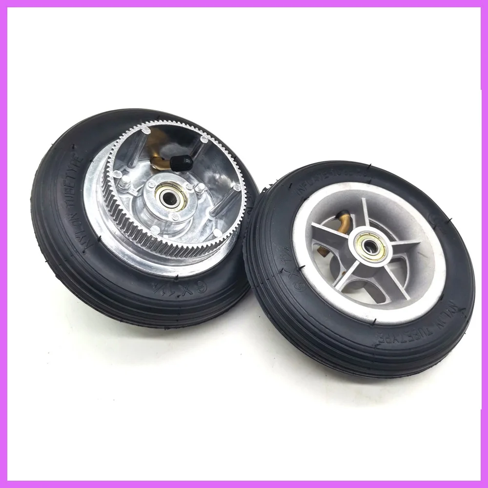 

Gas Mini Electric Scooter 6x1 1/4 Wheel 6 Inch 6*1 1/4 Front and Rear Wheel Aluminium Alloy Hub for Wheel Wheelc