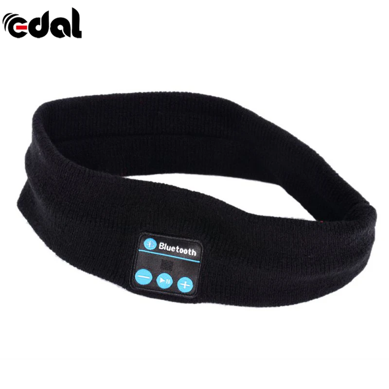Эдал Bluetooth музыкальная головная повязка вязанный головной убор для сна гарнитура