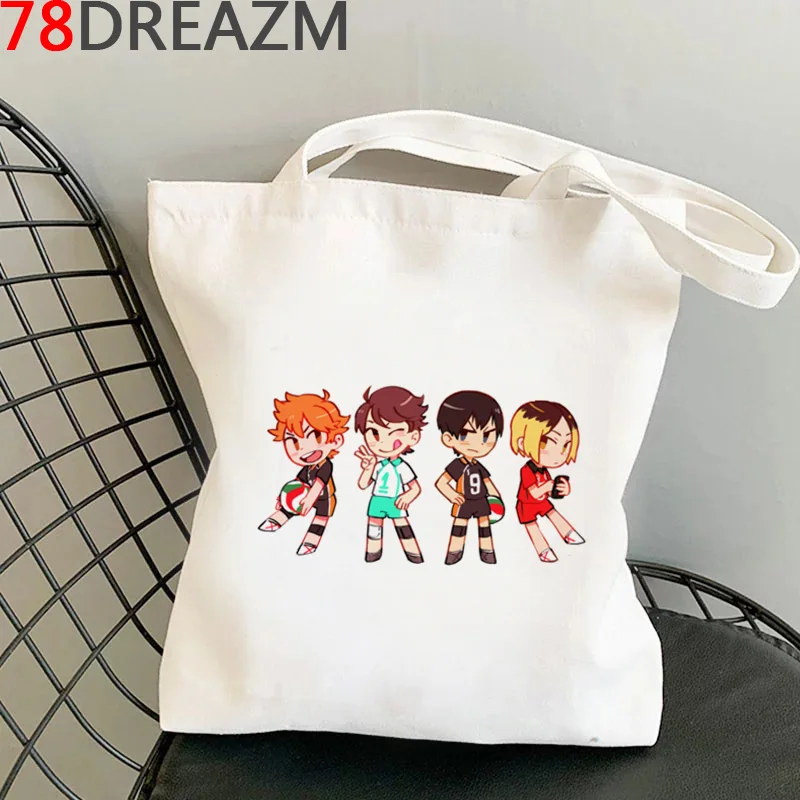 

Эко-сумка для покупок Haikyuu, из джутовой ткани