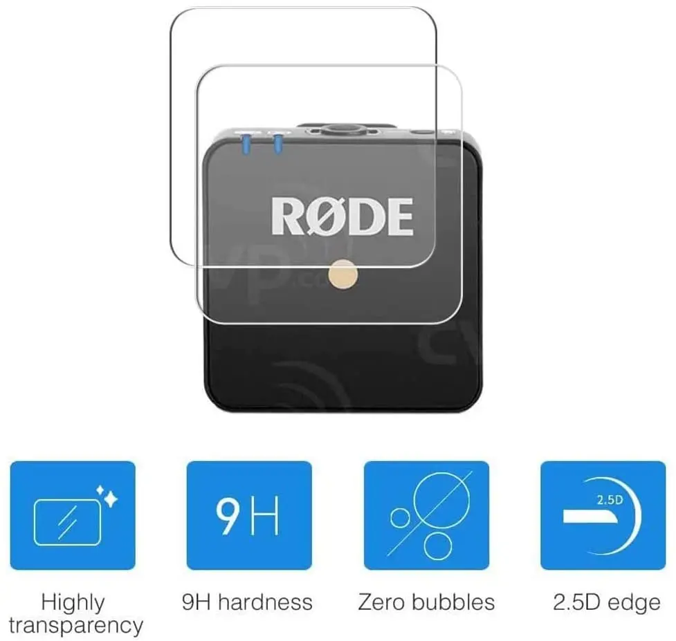 Защитное стекло Tempred для экрана, совместимое с Rode wireless go lcd гибкая HD-пленка (2 шт.) - изображение