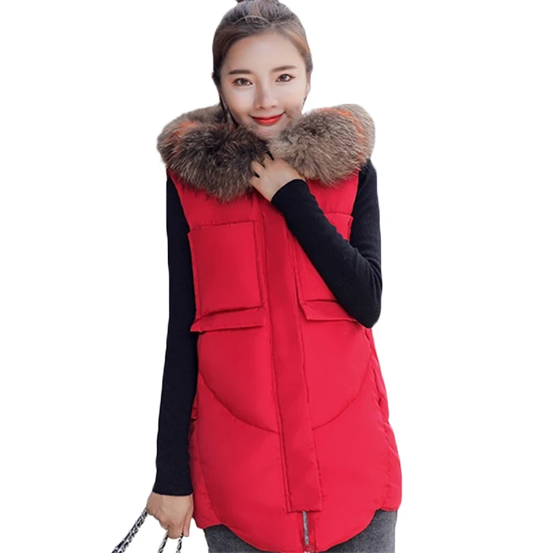Женский хлопковый жилет новинка осенне зимние длинные толстые теплые жилеты в