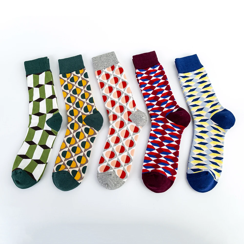 Харадзюку счастливые короткие носки мужские забавные Аватар чёсаный хлопок