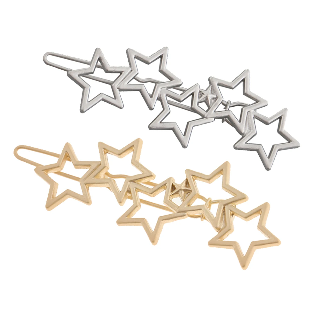 

Women Lady Hairpin Barrette Stars Hair Slide Clip Pins Bun Hair Decor Gift Hair Clip Headwear