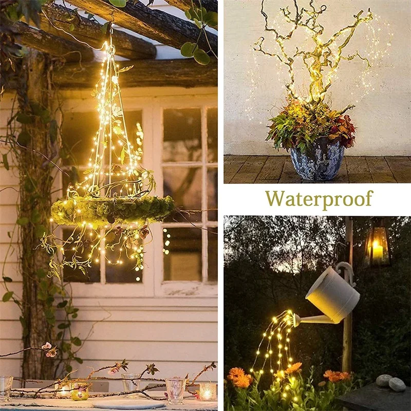 Уличная сказочная гирлянсветильник s Водопад Сказочная гирлянда в виде сосулек