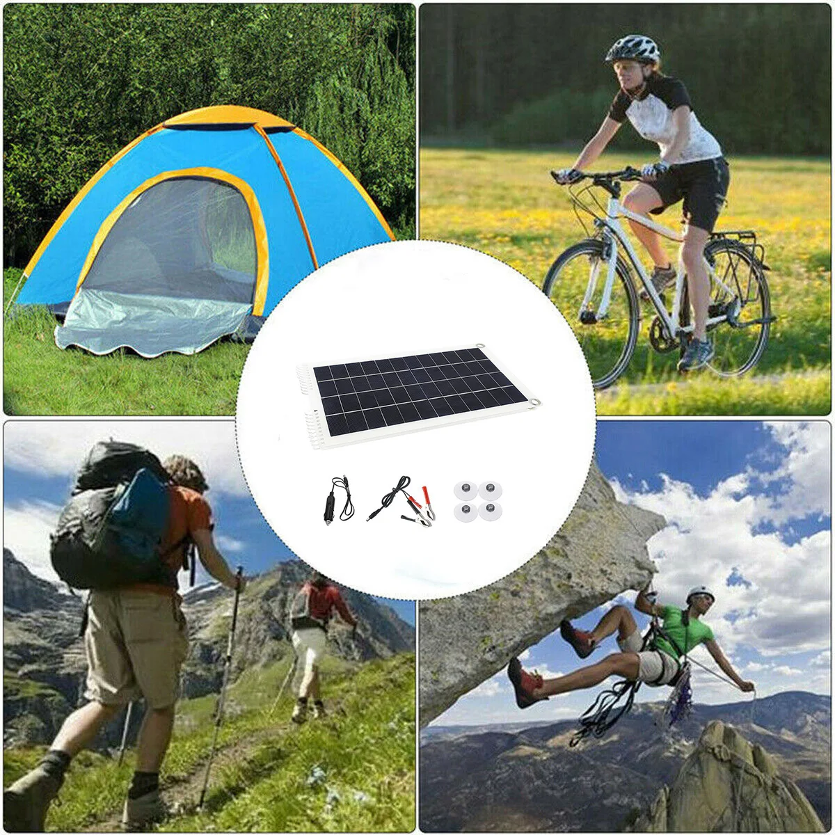 

Solar Panel 30W 5.18A USB Folding Output Device Portable Solar Cell Charging Panel for Smart Phones