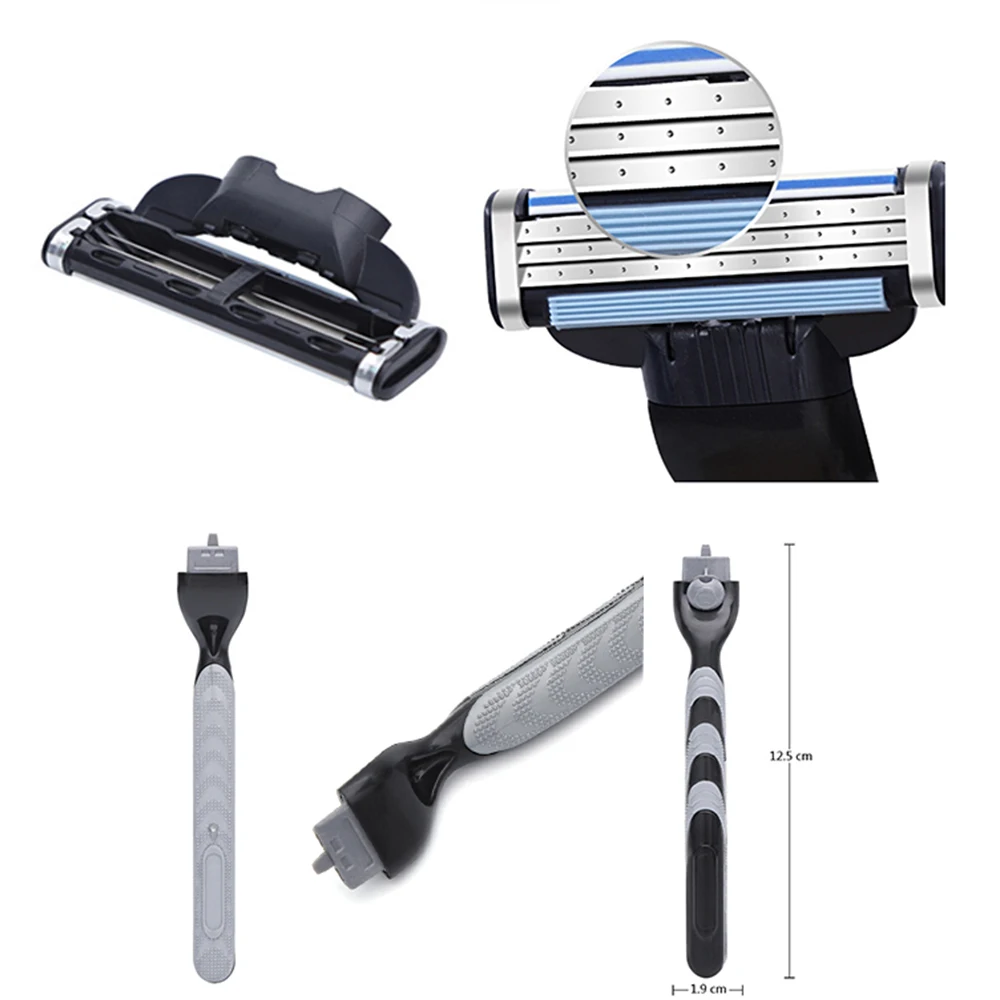 

Razor Blades 3 Layers Men Face Shaving Male Manual Blades For Standard Beard Shaver Trimmer Blades dropshipping
