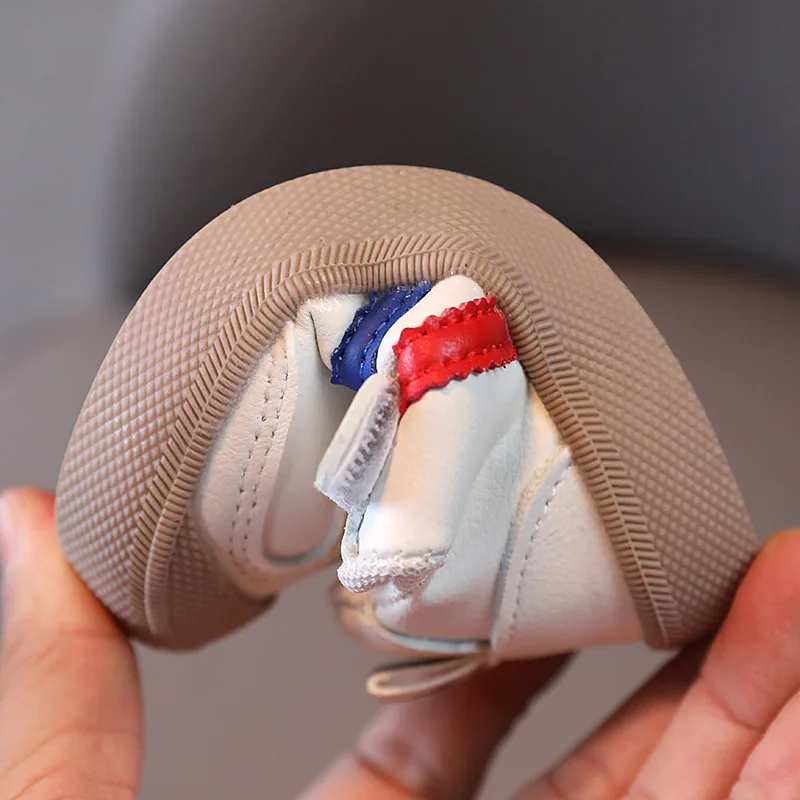 Кроссовки детские из ПУ кожи мягкая подошва дышащие для новорожденных мальчиков