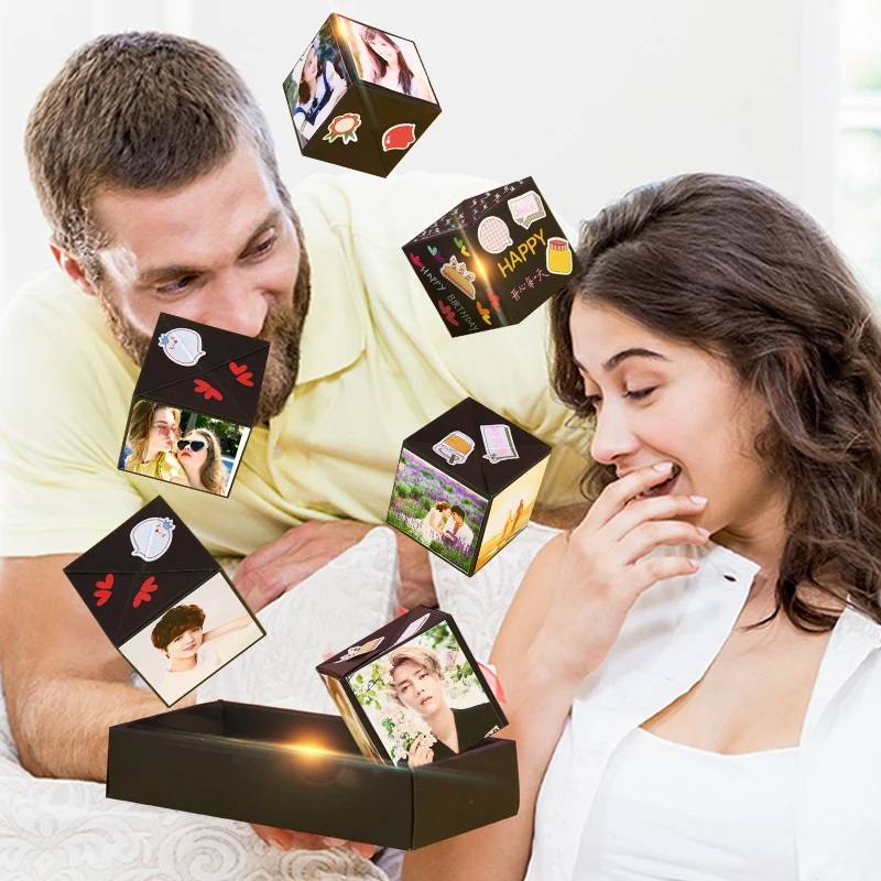 Креативная сделай сам коробка с сюрпризом для любви взрывозащищенный фотоальбом