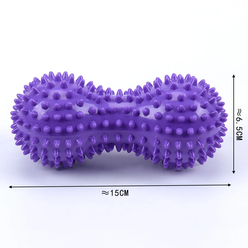 

Peanut Shape Massage Yoga Sport Fitness Ball Durable PVC Stress Relief Body Hand Foot Spiky Massager Trigger Point Foot Pain