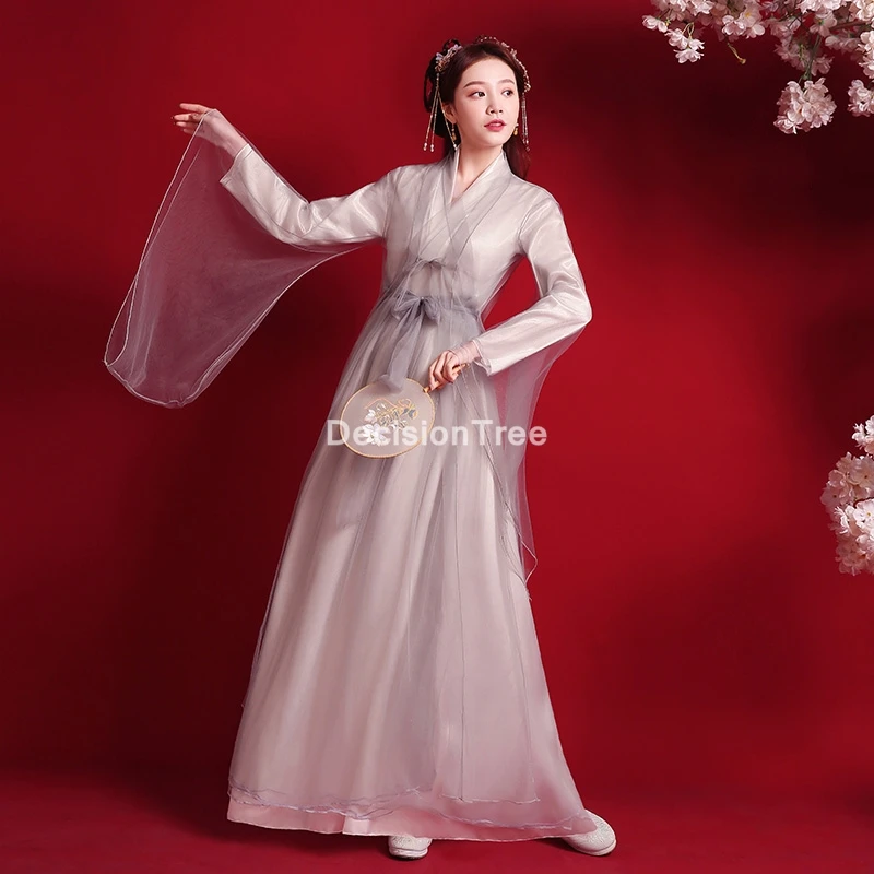 2021 женские костюмы ханьфу китайской танцевальной династии Цин традиционное