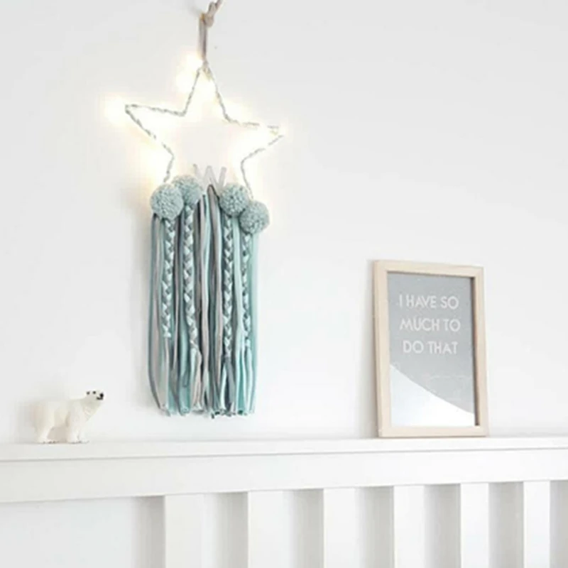 СВЕТОДИОДНЫЙ цветной декор Ловец снов сделай сам украшение для детской комнаты