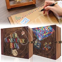 diy travel photo album journal adventure book for office home school business writing gift baby 146 page memory scrapbook