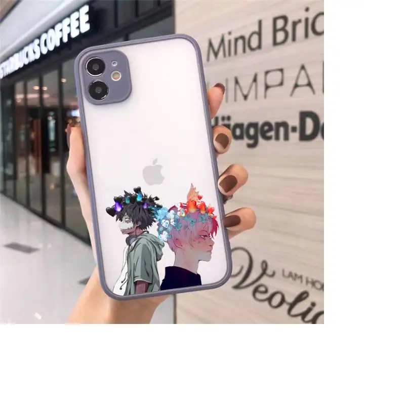 

my hero academia Phone Case matte transparent For gray iPhone 7 8 x xs xr 11 12 pro plus max mini Funda Clear