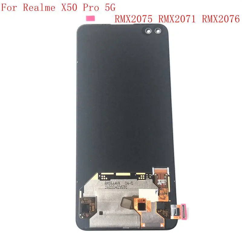 

6,44 "для Realme X50 Pro 5G ЖК-дисплей Дисплей + кодирующий преобразователь сенсорного экрана в сборе Замена реального мне X50 pro RMX2075 RMX2071 RMX2076