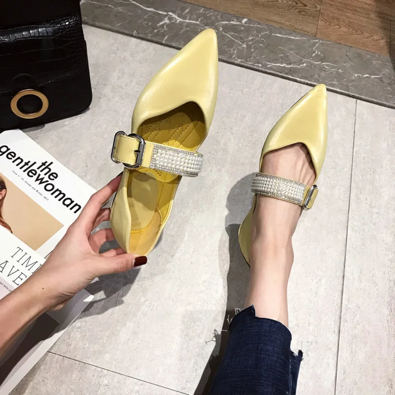 Mary janes/Женская обувь на плоской подошве модная Брендовая женская без застежки с