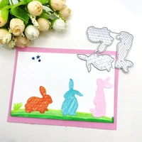 julyarts rabbit cutting dies stencils for card making new dies craft embossing stencil paper card making template diy