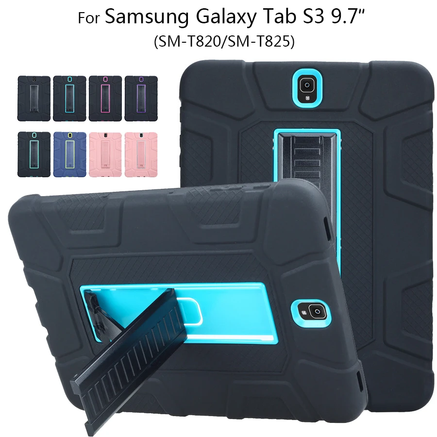 Прочный бронированный чехол для samsung Galaxy Tab S3 9 7 SM T820 T825 силиконовый ПК