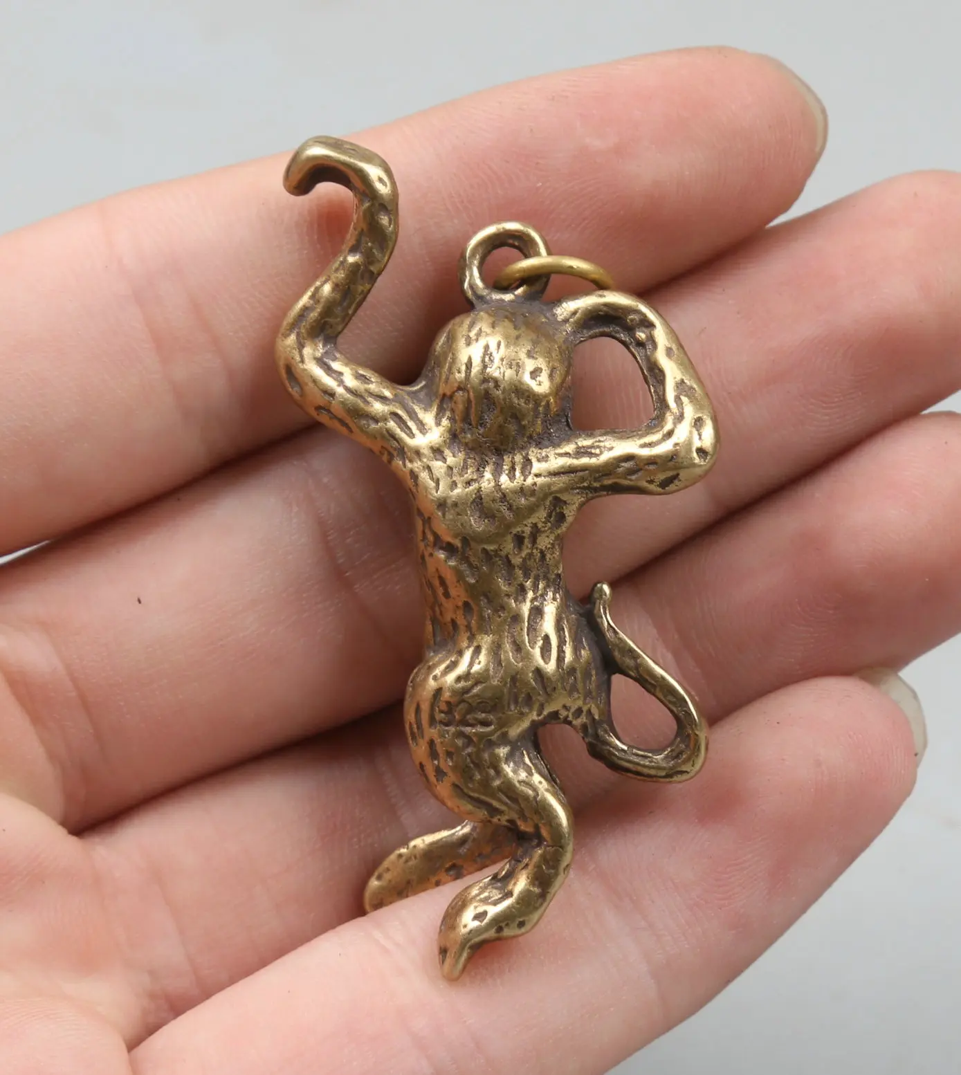 55 мм/2 2 &quotКоллекция Curio редкие китайские маленькие бронзовые Изысканные милые