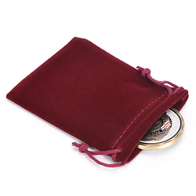 

7x9cm Velvet Drawstring Pouches Jewelry christmas Gift Bag packing Bags 10 pcs