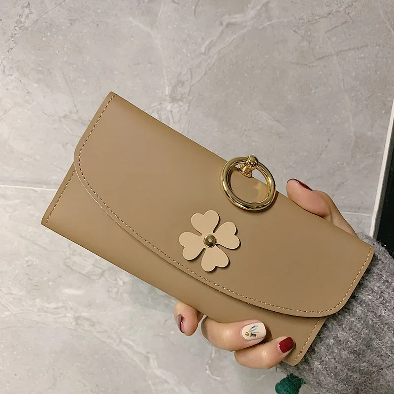 

New Women's Wallet Long Flowers Cute Zero Wallet Coin Purses Bag Girl Small Lady Wallet Cardholder Brand wallets Designer Purse