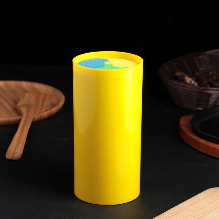 Подставка для ножей &quotПалитра&quot 22х11 см цвет желтый 4457116 | Дом и сад