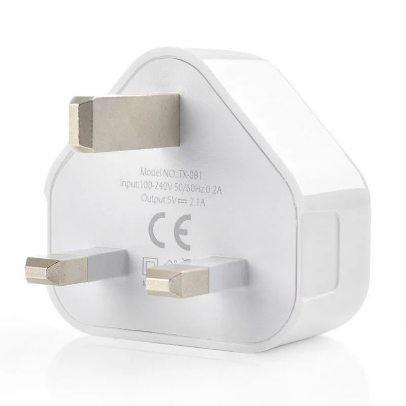 2020 прочное белое Сетевое зарядное устройство с 3 USB портами для телефонов и