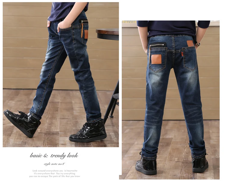 Новые брендовые Детские джинсы повседневные зимние плотные длинные для