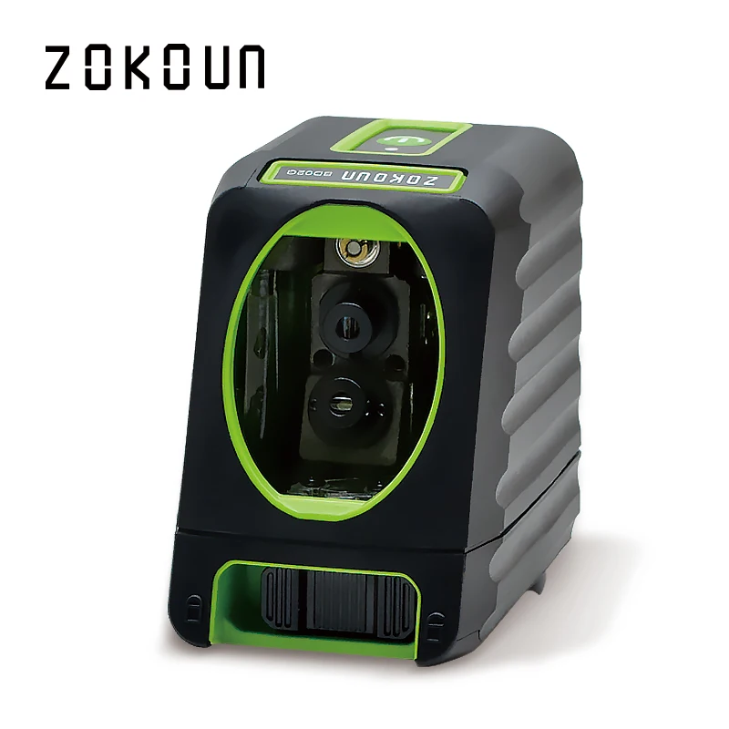 Zokoun CE сертифицированный защита от падения резиновый покрытый slash функциональный 2 Зеленые поперечные линии самонивелирующийся зеленый лазерный уровень