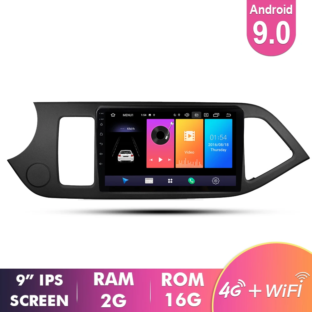 2G 16G EKIY " ips Android 9,0 автомобильный радио мультимедиа для KIA PICANTO Morning 2011 2012 2013 gps навигация Navi плеер Авто Стерео - Цвет: 2G 16G
