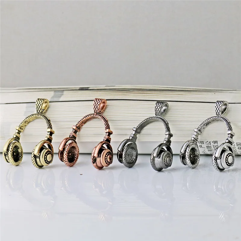 DDL музыка DJ подвеска в виде наушников ожерелья из нержавеющей стали для украшений