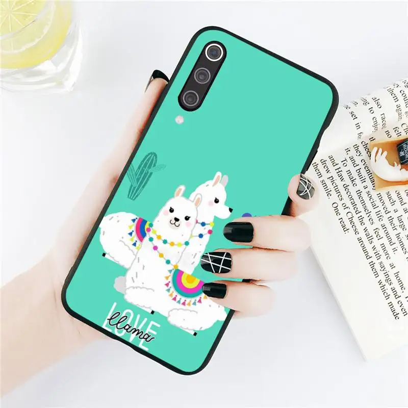

Cute cartoon animal Alpaca Phone Case For Xiaomi Redmi note 7 8 9 t max3 s 10 pro lite Luxury brand shell funda coque