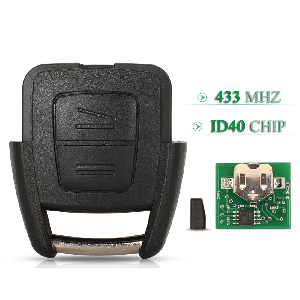 

Умный Автомобильный Ключ-пульт Jingyuqin С 2 Кнопками Для Opel Astra G, Zafira, 93176615, BOSCH TS ASTRA, 433 МГц, Чип ID40