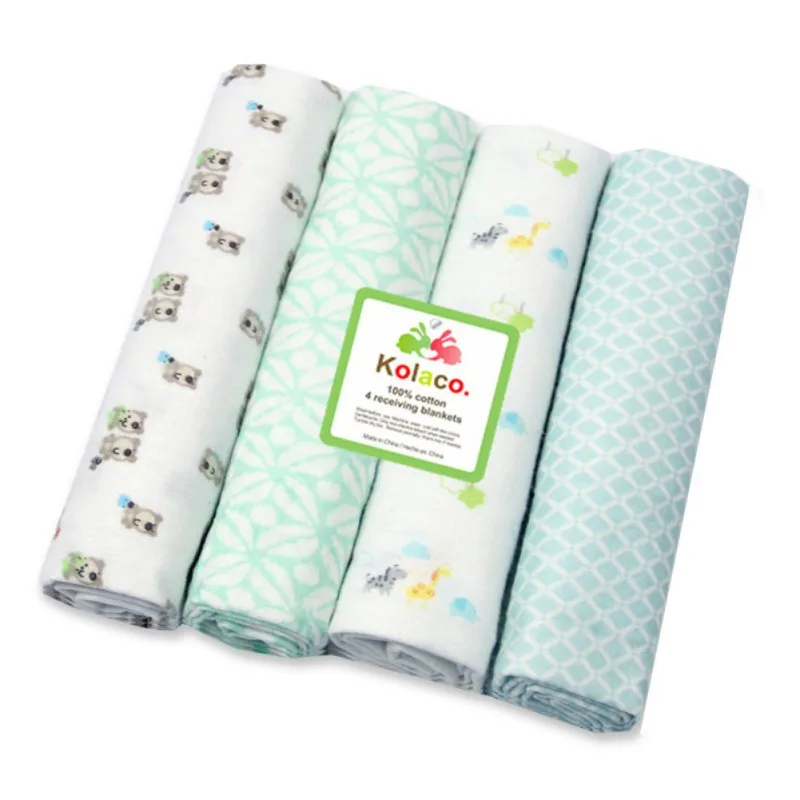Муслиновые одеяла для новорожденных 4 шт./компл. хлопковые пеленки младенцев
