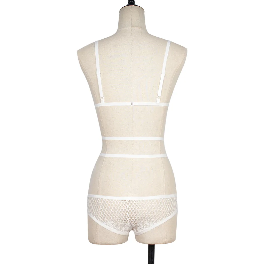 Женское сексуальное нижнее белье корсет порно однотонная сетчатая Кружевная