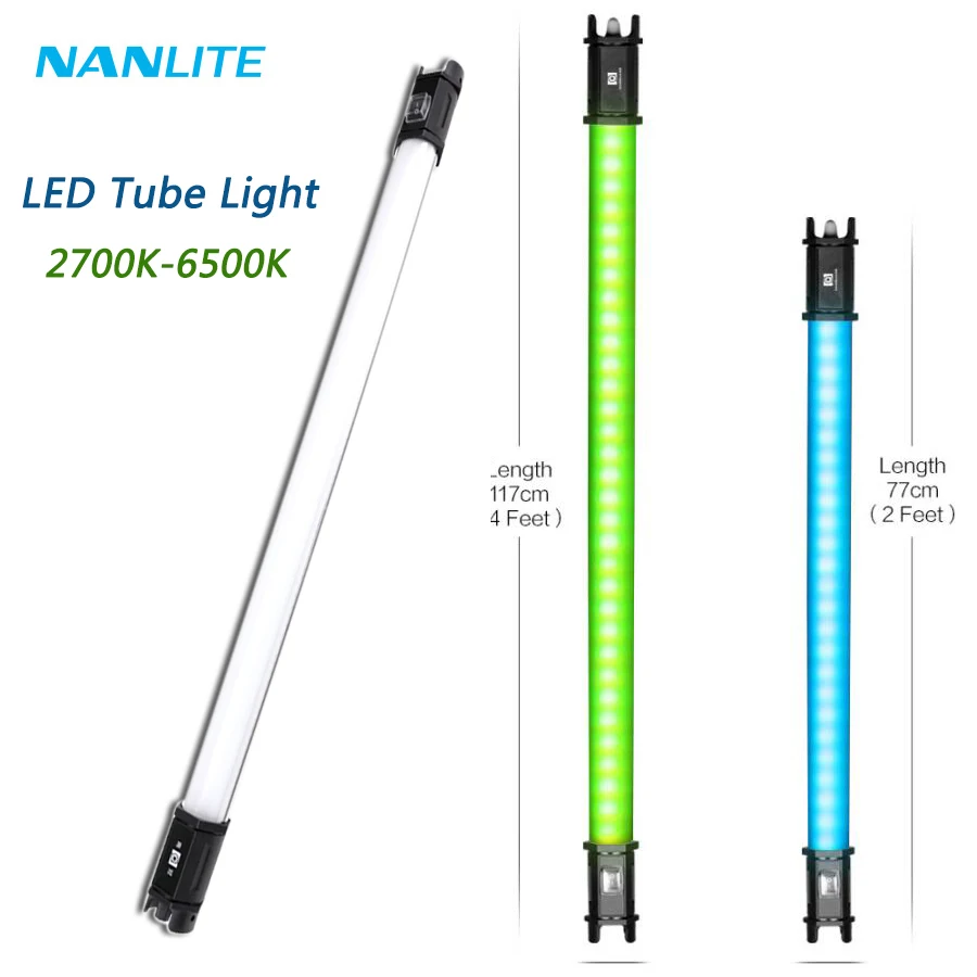 Светодиодная трубка NanGuang Nanlite цветная лампа RGB 77 см 117 2700K 6500K ручной светильник для