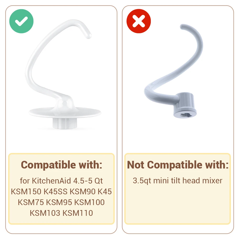 Крючок для теста и гибкий кромочный измельчитель/стенд миксер Запчасти кухни 4 5-5
