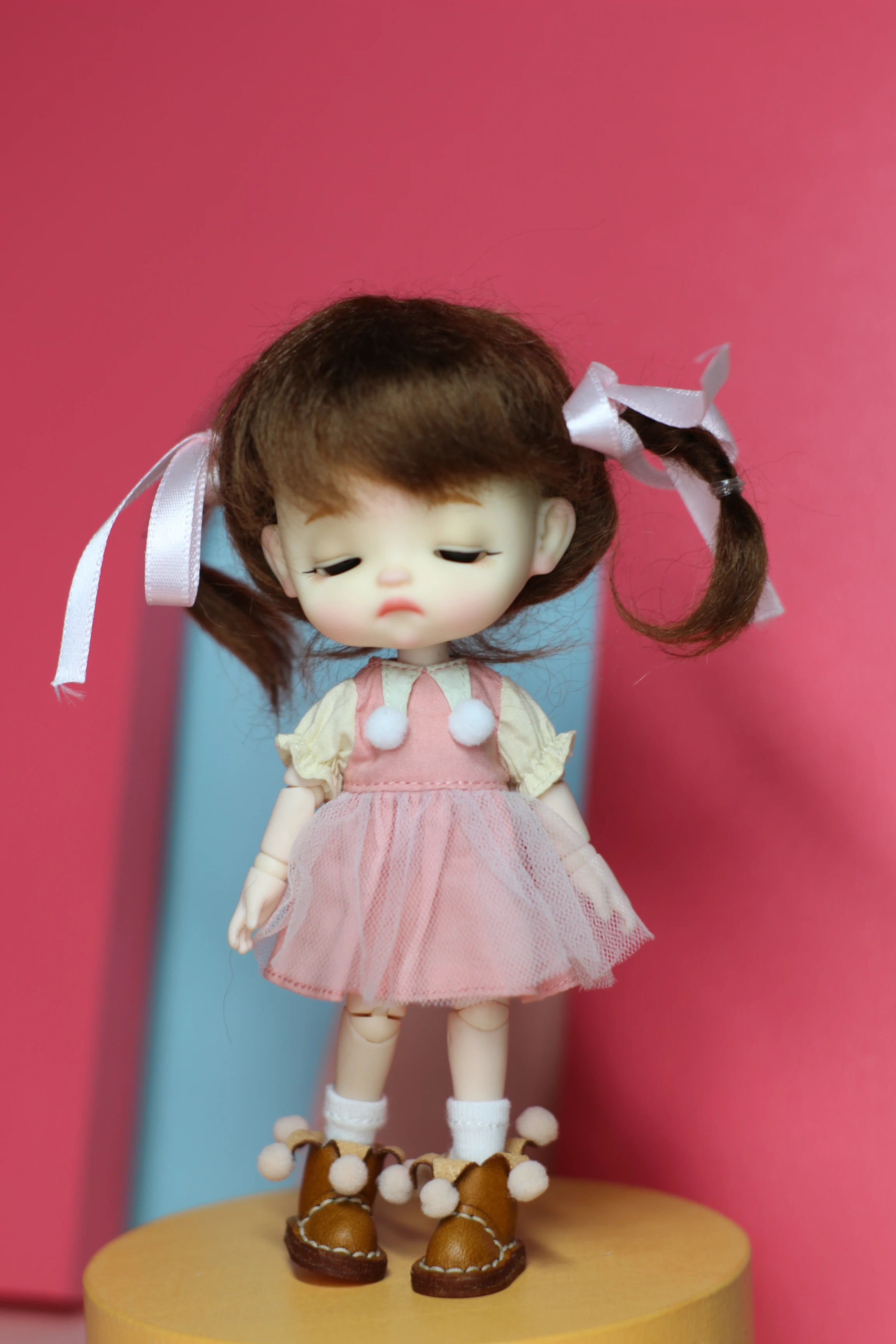 

Кукла OB11 с макияжем, официальное косметическое яйцо для сна 1/12 1/8, детская голова bjd, включая кукольную голову и парик, одежду, обувь и тело