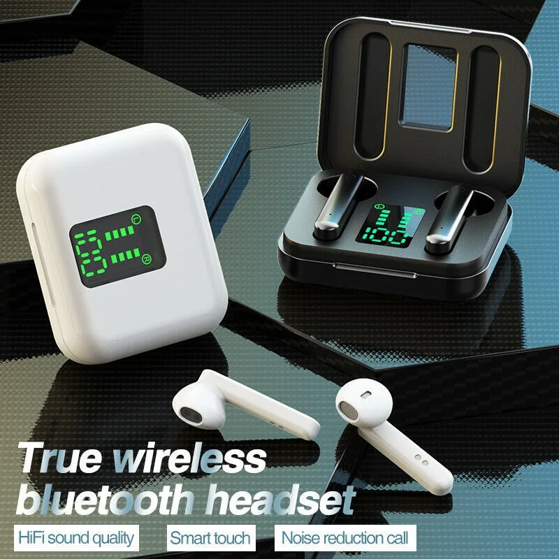 

For TWS Wireless Earbuds Bluetooth 5.0 Earphones Headset In-Ear Pods For Android