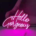 Красивый светодиодный гибкий акриловый неоновый знак из плексигласа с логотипом на заказ